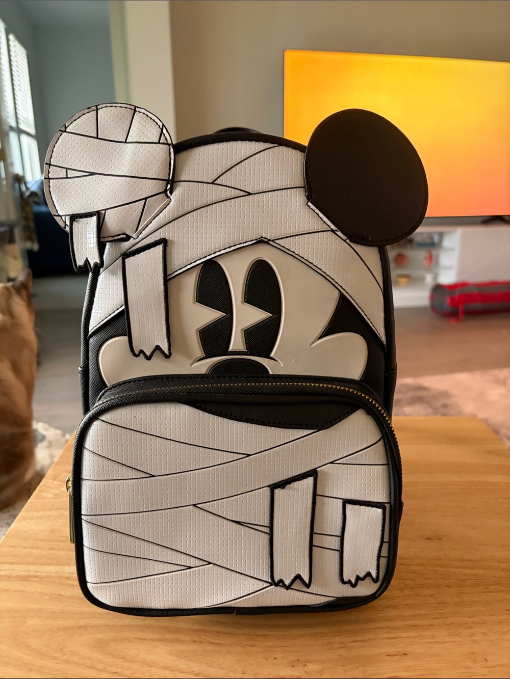 Her Universe Black & White Mummy Mouse Mini Backpack
